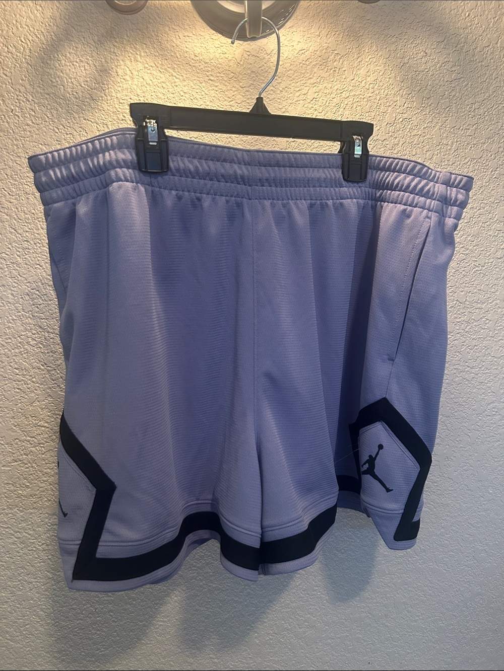 Nike Women’s Air Jordan Light Purple Athletic Shorts with Black Accents